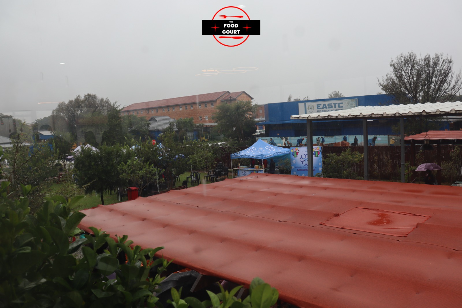 Campus on a rainy day